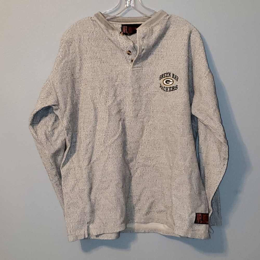 Green Bay Packers 1/4 button down crewneck